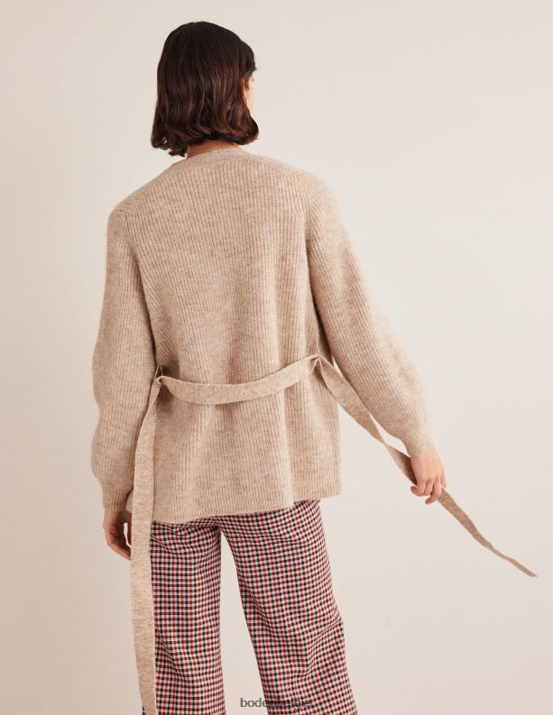 pluizig vest met riem Boden X8VRNV1906 kleding vrouwen chinchilla-melange