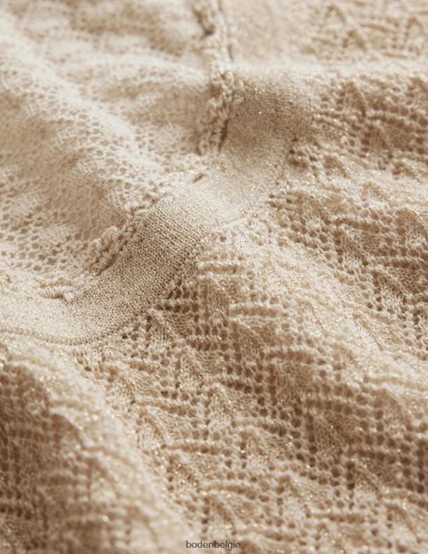 pointelle gebreide tanktop Boden X8VRNV1896 kleding vrouwen gouden schittering