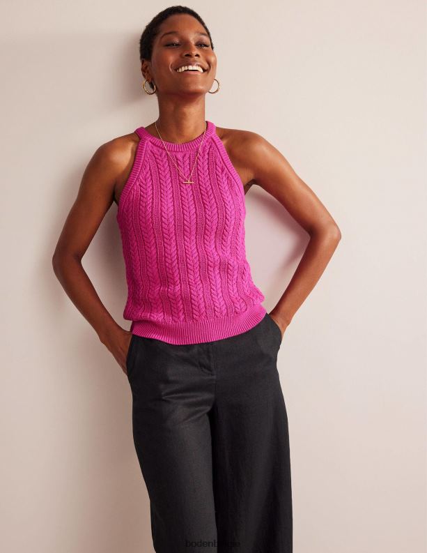 steek gebreide tank Boden X8VRNV623 kleding vrouwen phlox roze