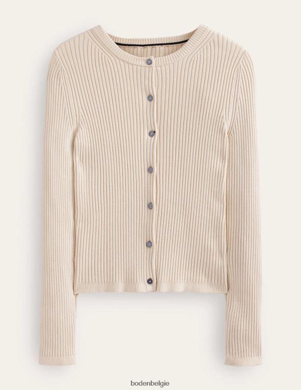 vest met geribbeld detail Boden X8VRNV1027 kleding vrouwen touw