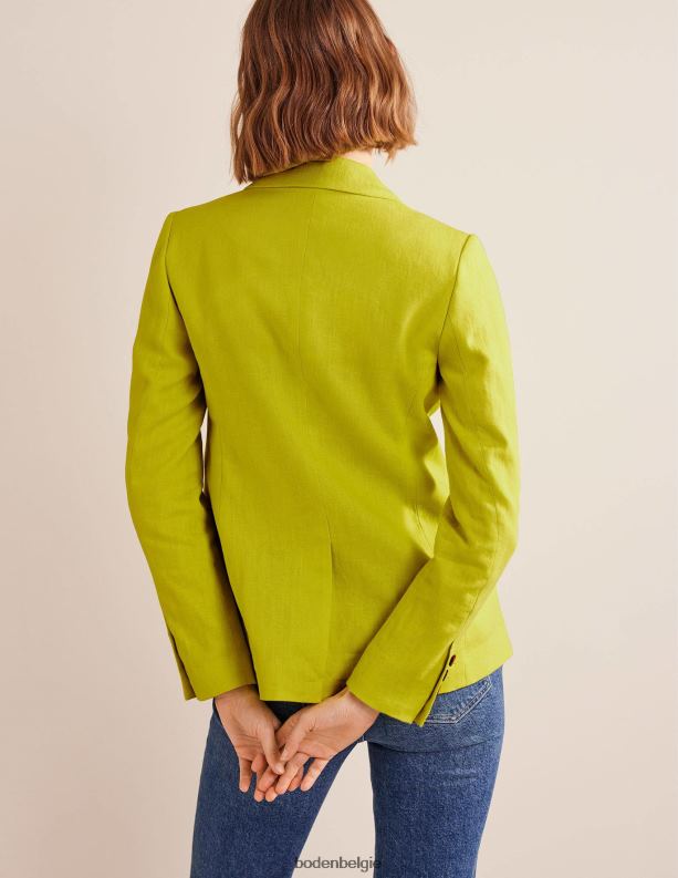 de Cambridge linnen blazer Boden X8VRNV678 kleding vrouwen citrus