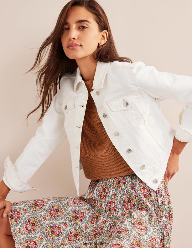 stevig denim jasje Boden X8VRNV668 kleding vrouwen ecru