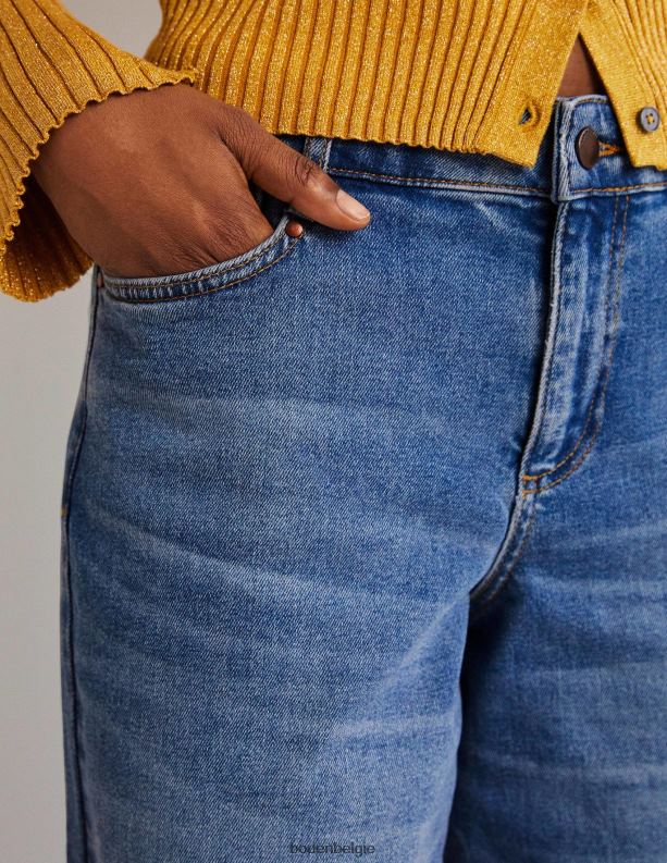 jeans met lage taille en wijde pijpen Boden X8VRNV2232 kleding vrouwen lichte wijnoogst