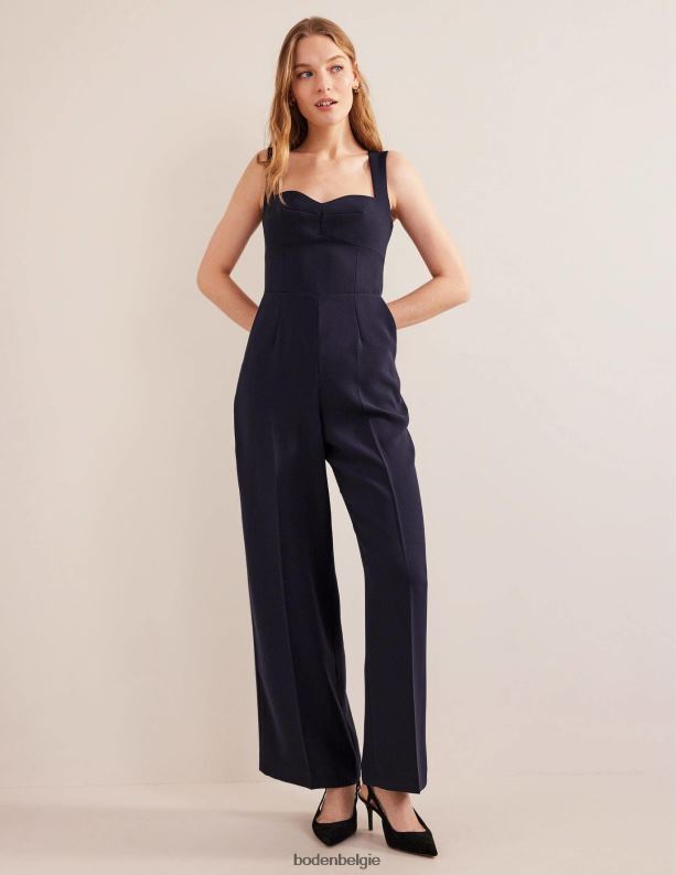 lieve jumpsuit met wijde pijpen Boden X8VRNV1198 kleding vrouwen marine