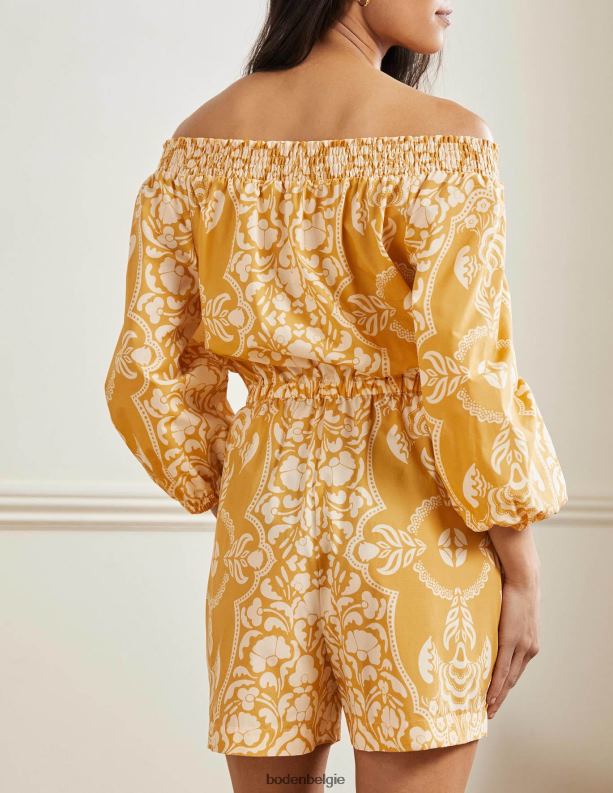 off-shoulder playsuit Boden X8VRNV2429 kleding vrouwen boter en passiebloem