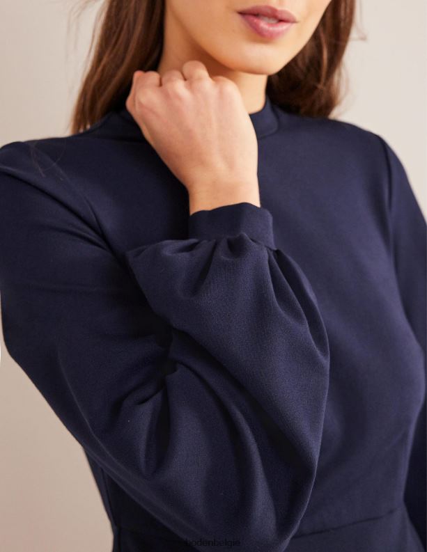 mini-jurk van blousonjersey Boden X8VRNV1315 kleding vrouwen marine