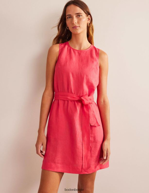 mouwloze linnen jurk Boden X8VRNV25 kleding vrouwen koraal