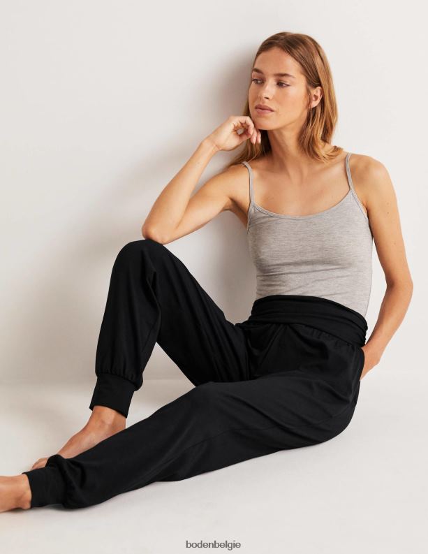 harem jersey joggingbroek Boden X8VRNV681 kleding vrouwen zwart