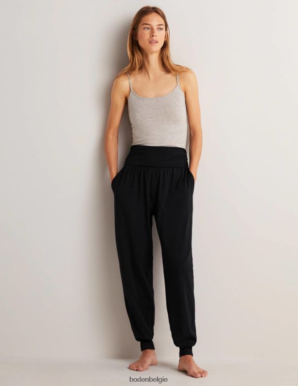 harem jersey joggingbroek Boden X8VRNV681 kleding vrouwen zwart