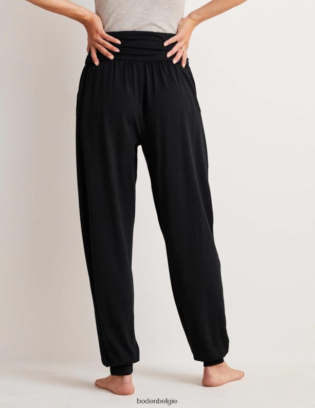 harem jersey joggingbroek Boden X8VRNV681 kleding vrouwen zwart
