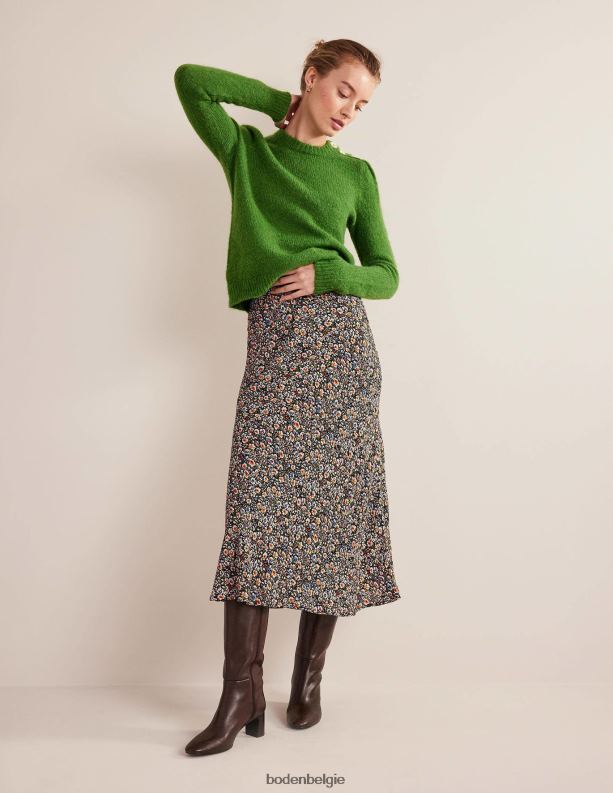 Cecelia midi-rok Boden X8VRNV2127 kleding vrouwen multi & Eden bloei