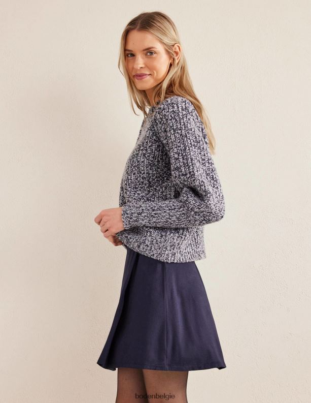 Minirok van jersey-wikkel Boden X8VRNV1534 kleding vrouwen marine