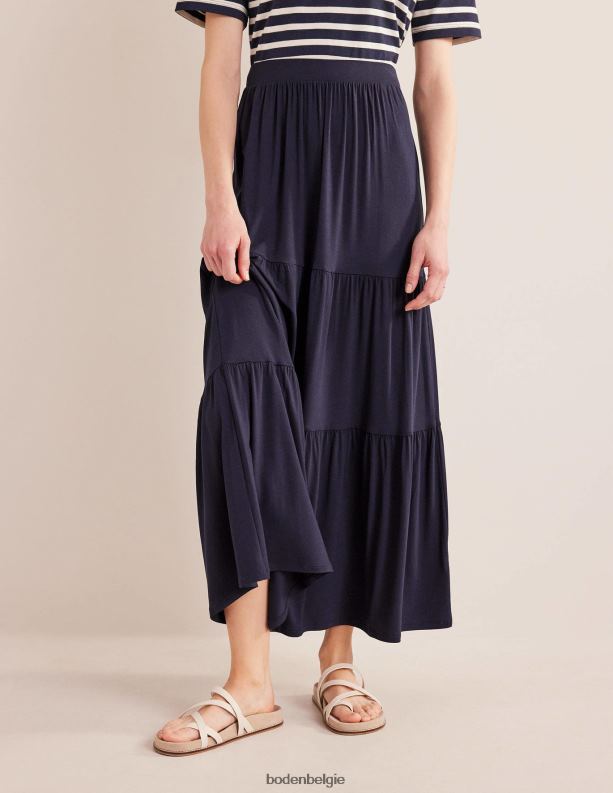 maxirok van jersey Boden X8VRNV1285 kleding vrouwen marine