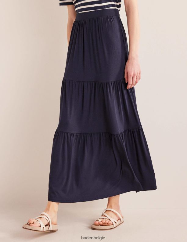 maxirok van jersey Boden X8VRNV1285 kleding vrouwen marine