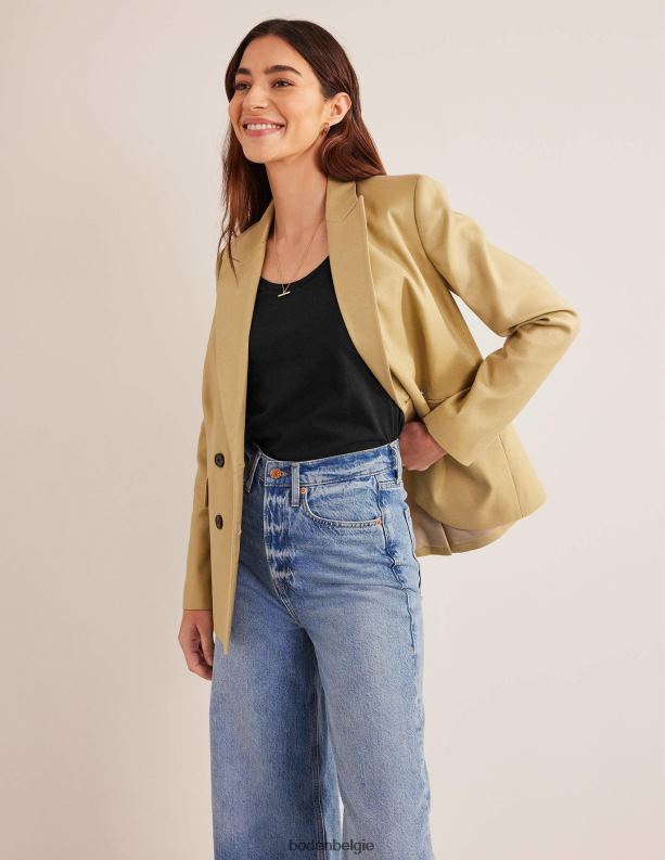 T-shirt van puur katoen met ronde hals Boden X8VRNV1796 kleding vrouwen zwart