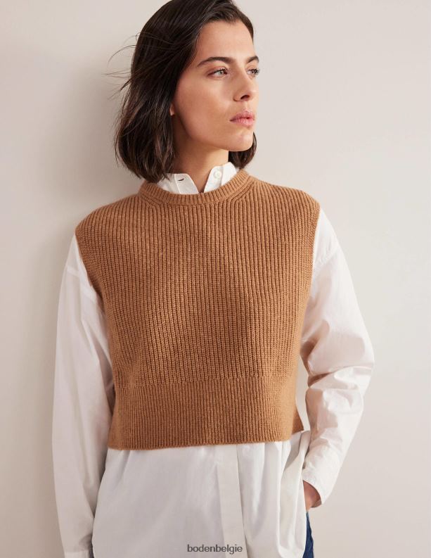 bijgesneden geribbelde tank Boden X8VRNV1646 kleding vrouwen knuffelbeer