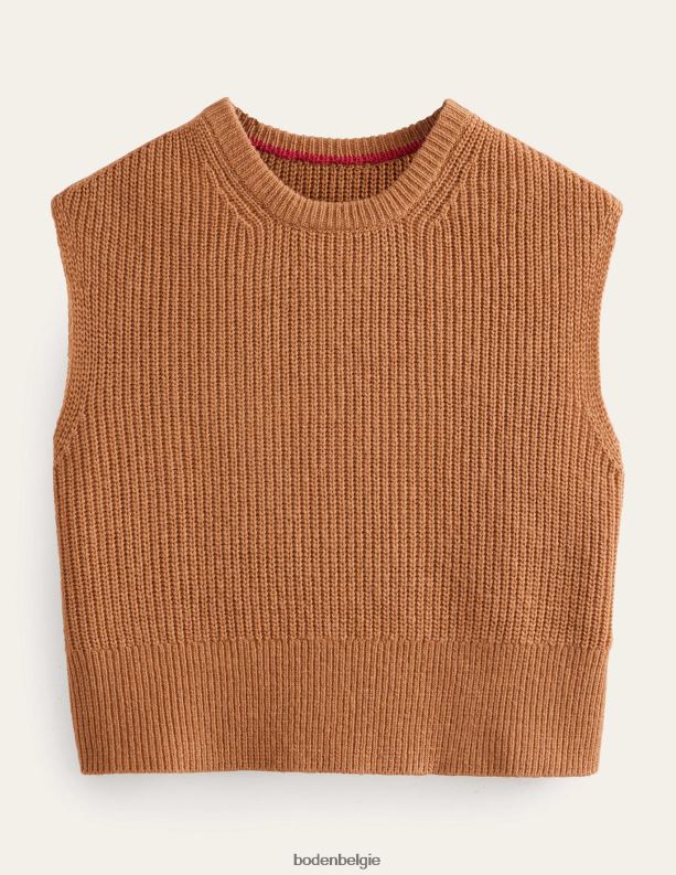 bijgesneden geribbelde tank Boden X8VRNV1646 kleding vrouwen knuffelbeer