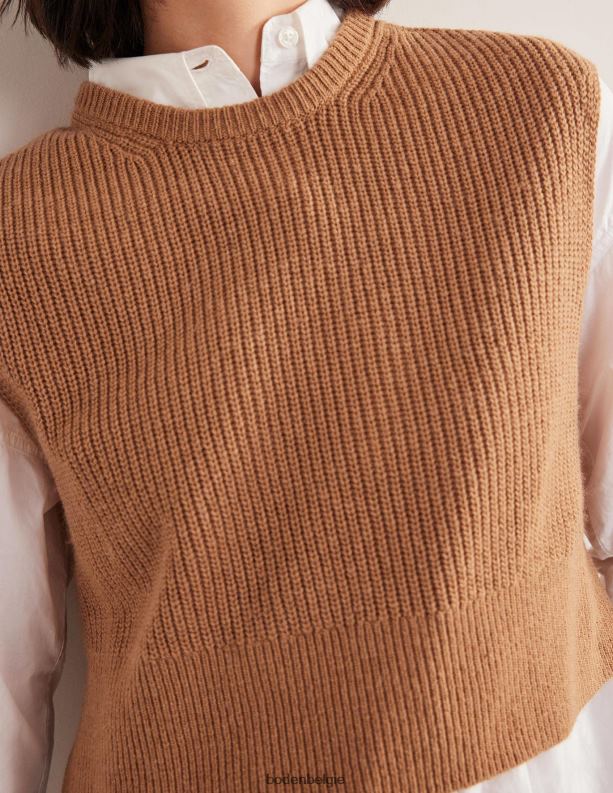 bijgesneden geribbelde tank Boden X8VRNV1646 kleding vrouwen knuffelbeer