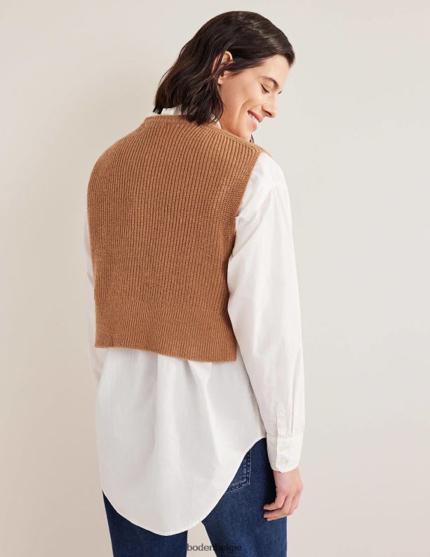 bijgesneden geribbelde tank Boden X8VRNV1646 kleding vrouwen knuffelbeer