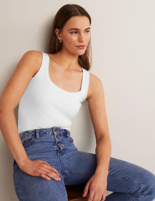 essentieel vest Boden X8VRNV2557 kleding vrouwen wit