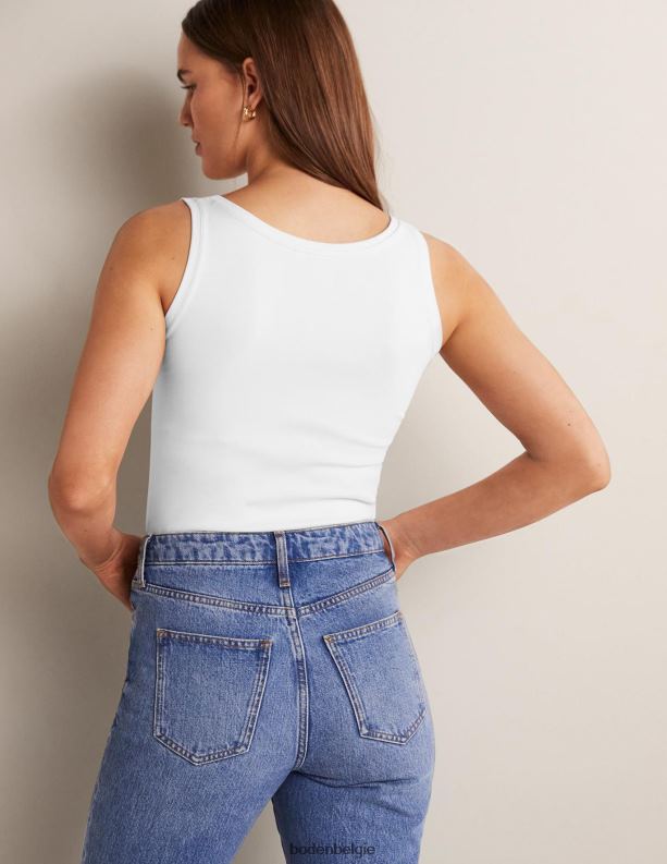 essentieel vest Boden X8VRNV2557 kleding vrouwen wit