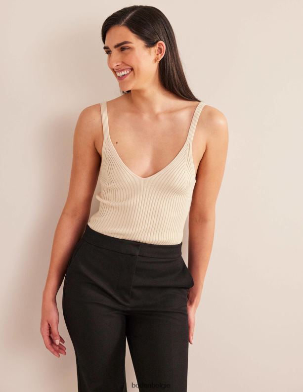 geribbelde vesttop Boden X8VRNV2075 kleding vrouwen touw