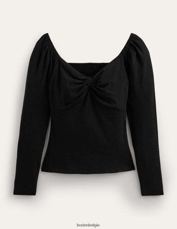 lieve jersey top Boden X8VRNV1598 kleding vrouwen zwart