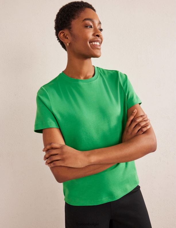 perfect katoenen t-shirt Boden X8VRNV1916 kleding vrouwen groene bij