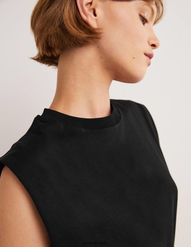 perfecte katoenen mouwloze top Boden X8VRNV137 kleding vrouwen zwart