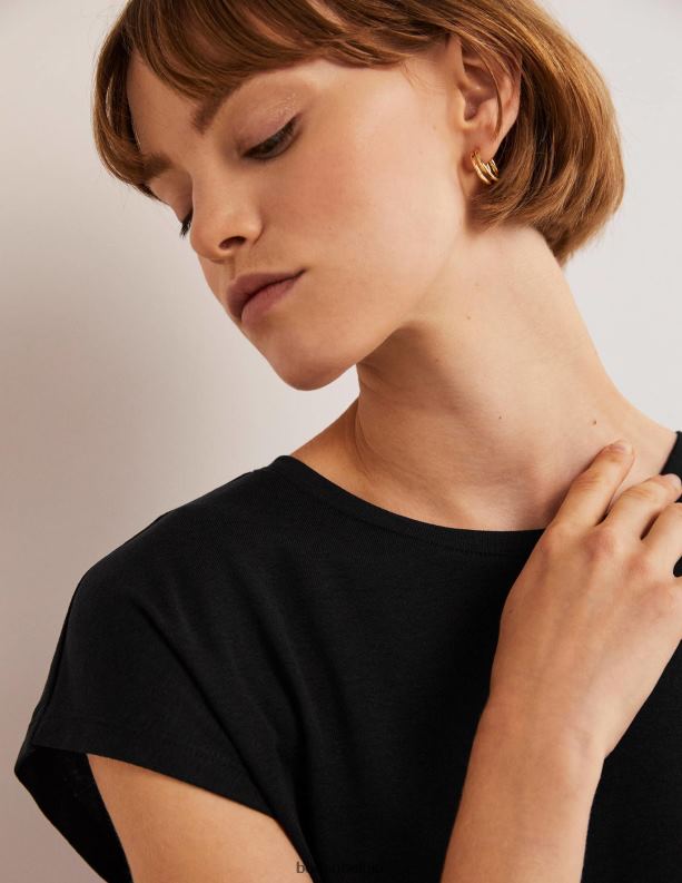 zachte, mouwloze top Boden X8VRNV1960 kleding vrouwen zwart