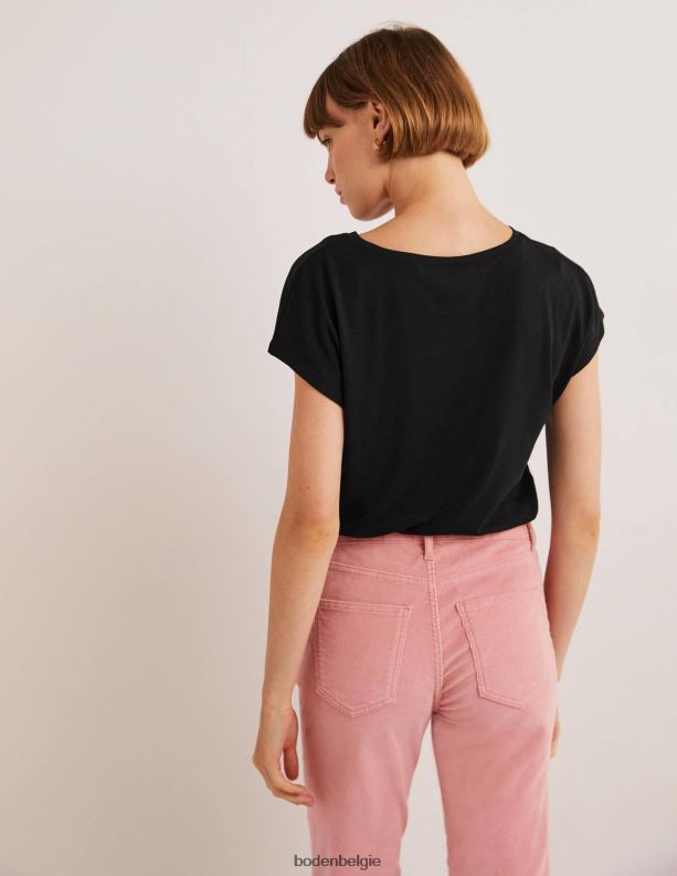 zachte, mouwloze top Boden X8VRNV1960 kleding vrouwen zwart