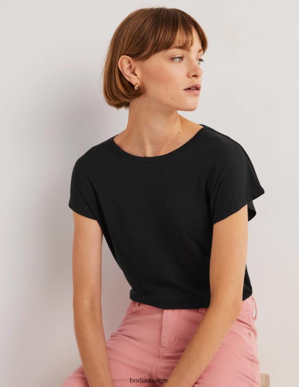 zachte, mouwloze top Boden X8VRNV1960 kleding vrouwen zwart