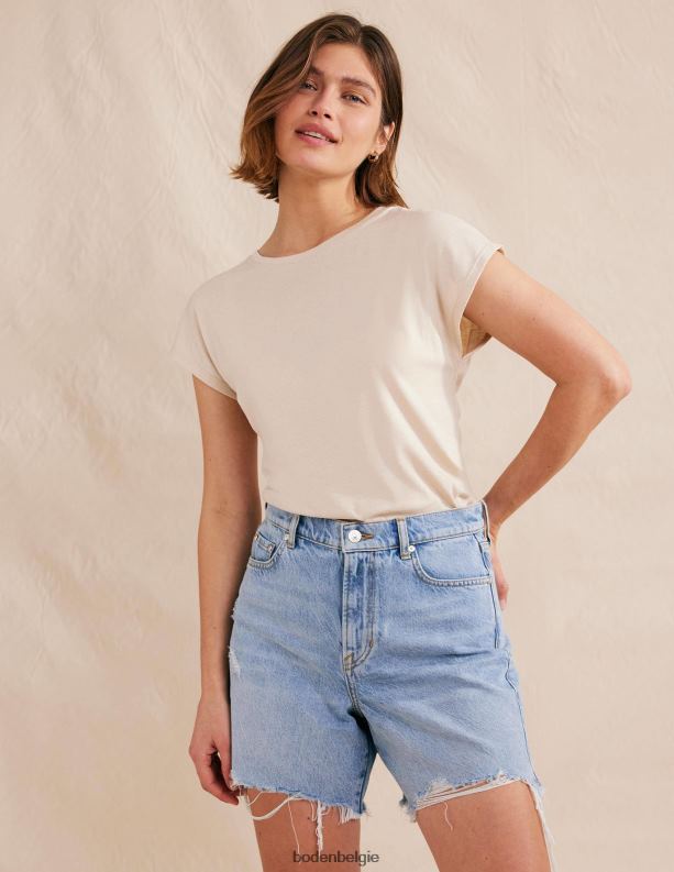 zachte, mouwloze top Boden X8VRNV1992 kleding vrouwen parelgort