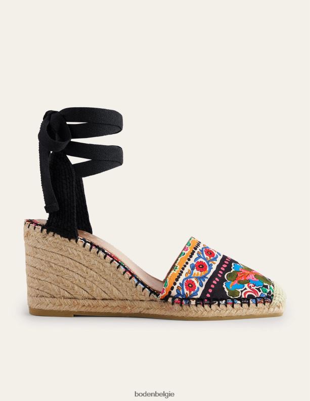 esme espadrilles met sleehakken Boden X8VRNV2377 schoenen vrouwen anjer bloei