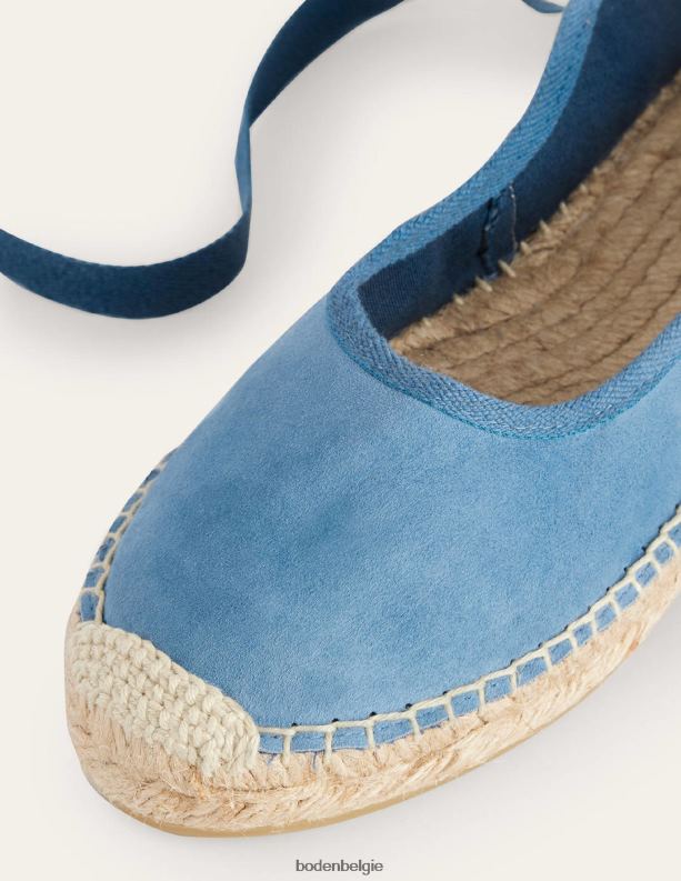 espadrilles met enkelband Boden X8VRNV2606 schoenen vrouwen korporaal blauw