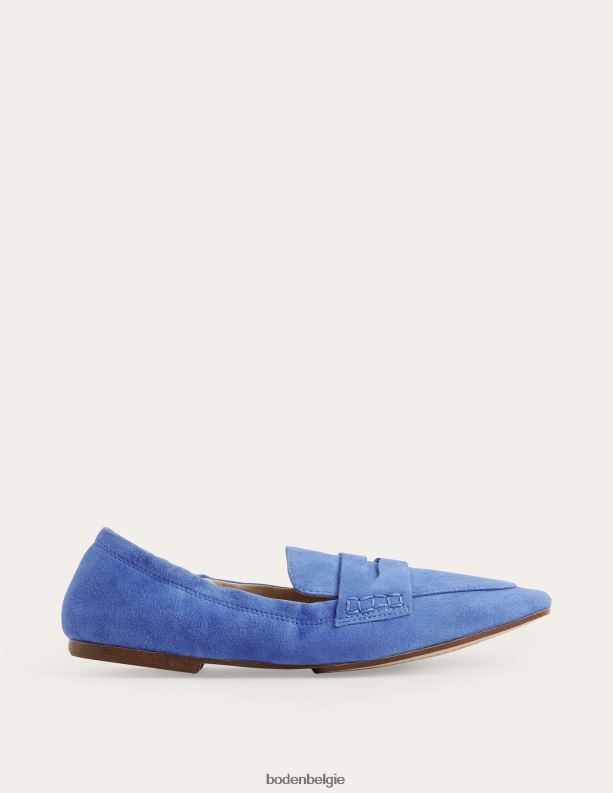 Loafers met flexibele zool Boden X8VRNV2373 schoenen vrouwen azuurblauw kiezelleer