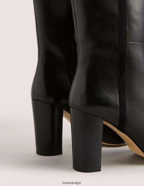 leren enkellaarsjes Boden X8VRNV2344 schoenen vrouwen zwart