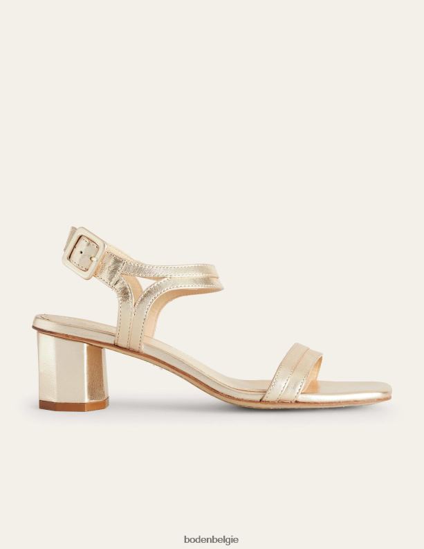 Sandalen met blokhak Boden X8VRNV705 schoenen vrouwen goud